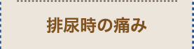 排尿時の痛み